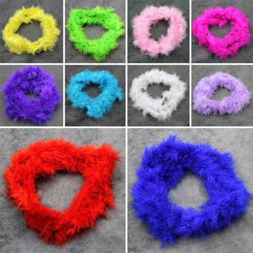 2M Fluffy Long Natural Turkey Feathers Scarf Clothing Accessories Feather Costume Party Wedding Decoration Feather Crafts