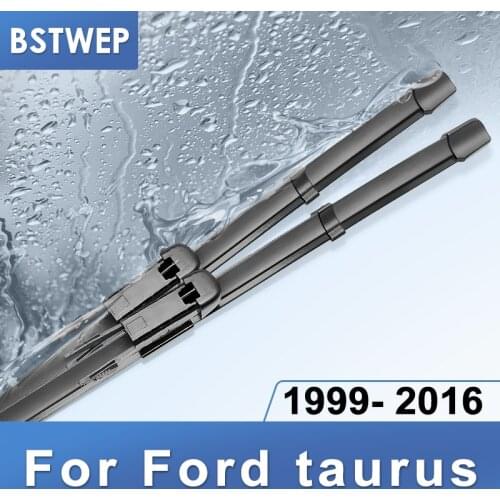 BSTWEP Wiper Blades for Ford Taurus Fit Push Button / Pinch Tab Arms 2008 2009 2010 2011 2012 2013 2014 2015