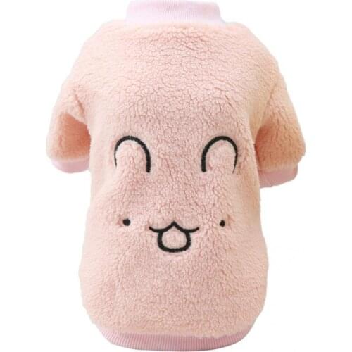 Two-leg Pretty Thickened Pet Puppy Sweatshirt Clothes Skin-friendly Pet Apparel Close Fitting for Winter