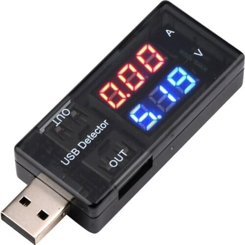 USB Tester Charger Doctor Dual Digital Voltmeter Ammeter Voltage Current Meter Mobile Power Car Battery Capacity Indicator 3V 5V