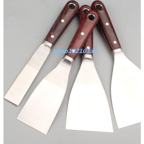 High Quality 1" 2" 3" 4" Putty Knife Scraper Blade Shovel Carbon Steel Wall Plastering Knife Hand Construction Tools