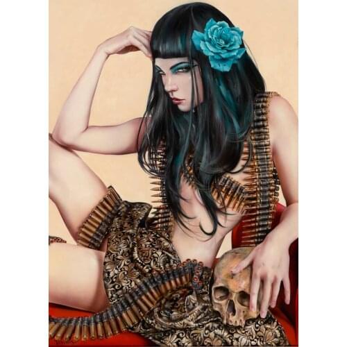 High quality Oil painting Canvas Reproductions QUEEN OF THE LAND by Brian M.Viveros Painting hand painted