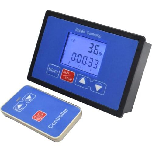 LCD Smart Digital Display PWM control dc motor speed controller Timing loop control 12V 24V 36V 48V Wireless remote control