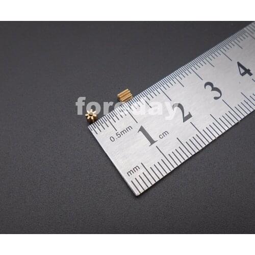 100PCS X NEW 7 Teeth Brass Gear 0.3 Modulus T=7 Aperture 1mm DIY Model Accessories 7T1A 0.95MM Hollow glass Gear *FD198X100