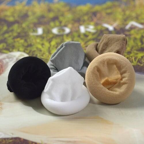 2021Velvet stockings penis sleeve without side seam masturbation socks cup disposable masturbation artifact black silk men