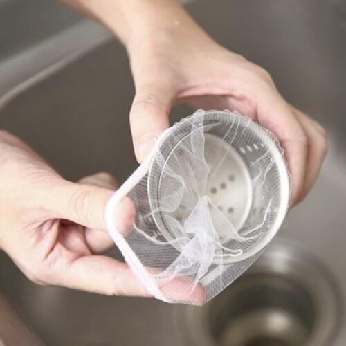 30 Pcs Kitchen Sink Plug Filter Sewer Pool Drain Fine Mesh Strainer Cage Garbage Leakage Net Anti-blocking Bag Gadgets
