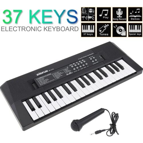 37 Keys Electronic Keyboard Piano Digital Music Key Board with Microphone Children Gifts Musical Enlightenment