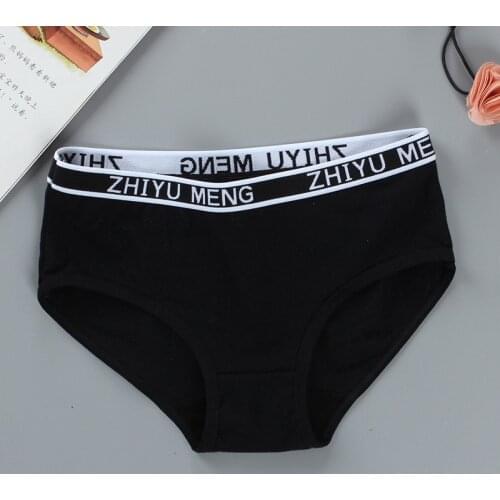 4pcs Childrens Panties Teenage Cotton Underwear Sport Puberty student Briefs 8-14Years