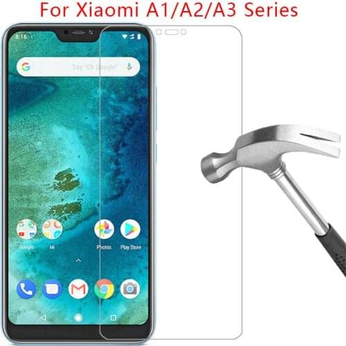 Case for xiaomi mi a1 a2 a3 lite cover tempered glass screen protector on ksiomi xiao my a 1 2 3 light coque xiomi xiami xaomi