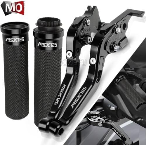 For Honda MSX125 MSX 125 2014-2019 2018 2017 2016 2015 Motorcycle Accessories CNC Brake Clutch Levers Handlebar Hand Grips Set