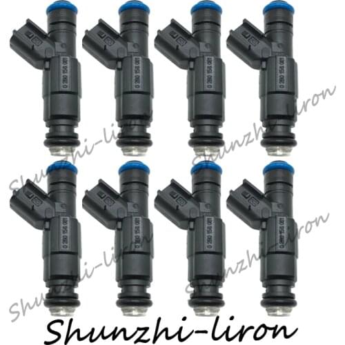 8pcs Fuel Injector Nozzle For Marine Mercruiser 350 5L 4.3L 6.2L 885176 0280156081 12567905 Car-styling Oil Injectors