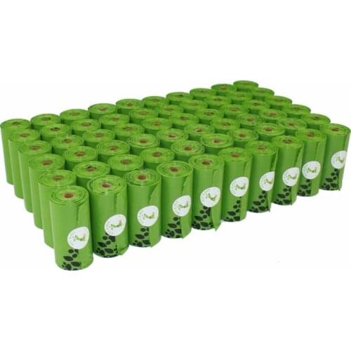 Dog Poop Bags Earth-Friendly 10/12 Micron Large Cat Waste Bags Doggie Bag Green Black Orange Pink Color Garbage Bags