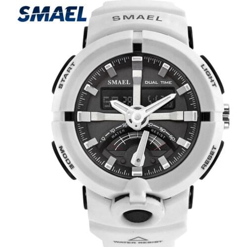 SMAEL Fashion Sport Watch Men Top Brand Luxury Famous Waterproof LED Digital Wrist Watch S Shock Male Clock For Man Relogio