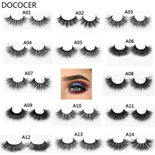 False Eyelashes 3D Mink Lashes Natutal Thick Fake Eyelashes Hand Made Full Strip Lashes 1 pair Lashes A09
