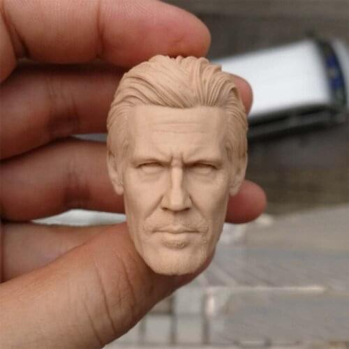 1/6 Josh James Brolin Unpainted Head Blank Head Models for 12''Figures Bodies