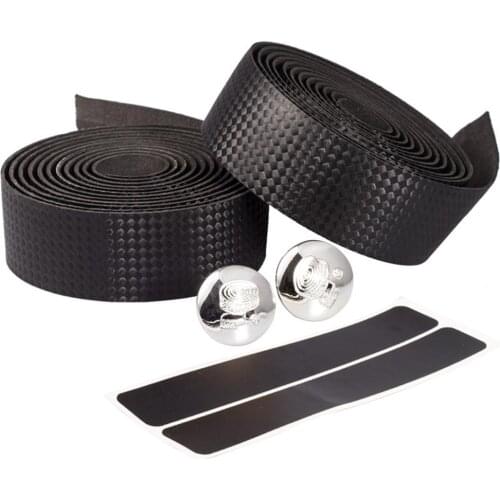 Road Carbon fiber Bike HandleBar Tape Cycling Race Bicycle Grips MTB Cork Handlebar Tape +2 Bar Plugs Mountain belt straps