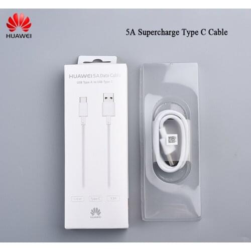 Huawei 5A Type C Cable Original Supercharge Quick Charging Sync Cord For Huawei P40 P30 P20 P10 Pro P9 Plus Nova 6 5 3 Honor 20