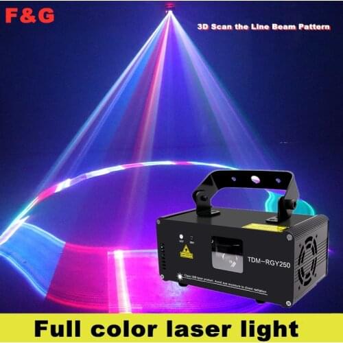 Dynamic 3D Pattern Full Laser Light Beam Voice Control For Bar DJ Disco Party Show Prom Flash Laser Stage Light Projection Light