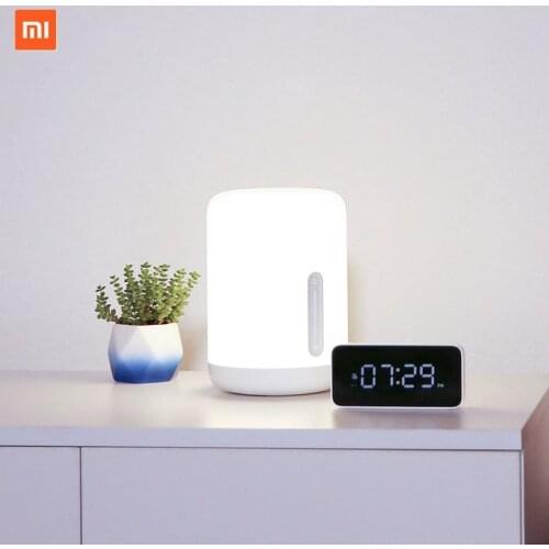 Xiaomi Mijia Bedside Lamp 2 Smart Light voice control touch switch Mi home app Led bulb For Apple Homekit Siri & xiaoai clock