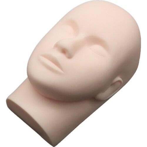 Professional Tattoo Practice Silicone Microblading Practice Fake Skin Head 3D Practice Skin Mannequin Cosmetic