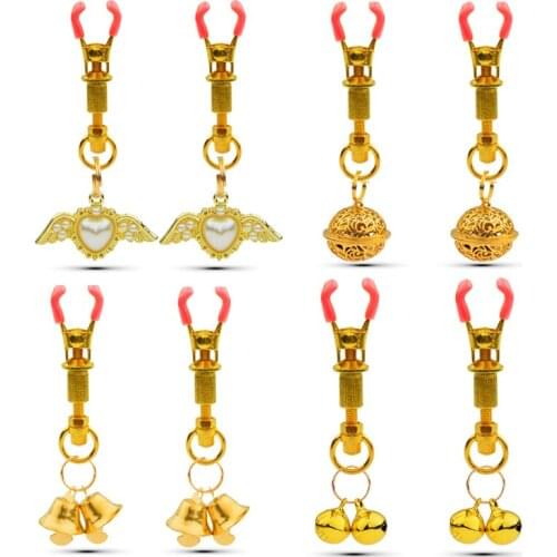 10Styles Adjustable Nipple Clamp Clitoris Stimulator BDSM Fetish Flirting Bondage Breast Labia Clips Clit Clamps Accessories 18