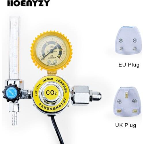 220V/36V CO2 Pressure Regulator Heating Type Carbon Dioxide Reducer Female Thread G5/8 Reducing Valve