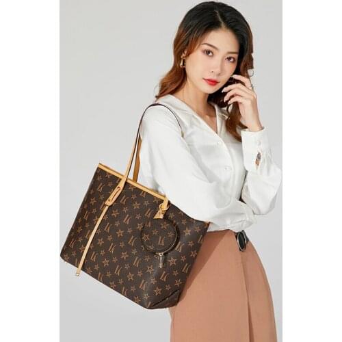 Luxury brand Women PVC Leather Big Tote Commute Lady Large Capacity Shoulder Purse Mothers HandBag Light Shopping Bag