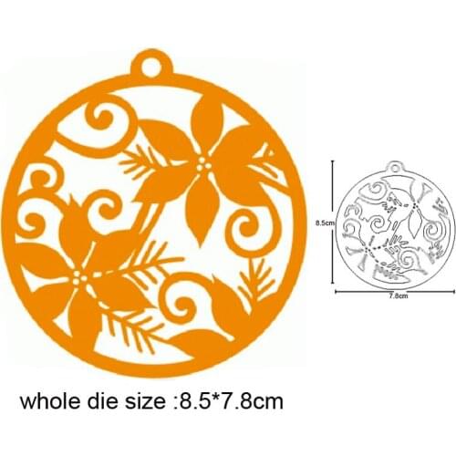 Christmas Flower Ornament Metal Cutting Dies 2020 New Stencils dies DIY Scrapbooking dies Embossing Paper Card Making Craft dies