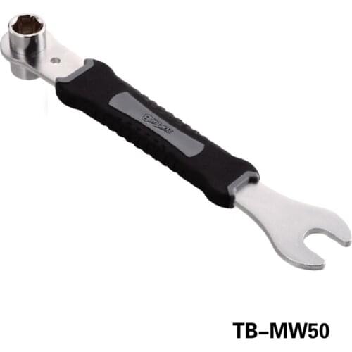 Super B Premium TB-MW50 Multi-function Pedal Wrench 15mm With 14/15 mm Hex Key Wrench Bicycle Repair Tools