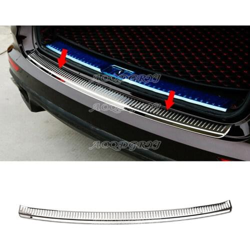 For Porsche Cayenne 2015-2017 Stainless Trunk Sill Plate Bumper Guard Protector Pad Car modification Auto parts