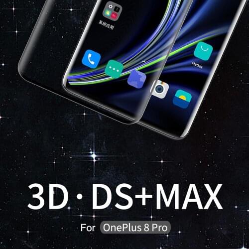 Oneplus 8 Pro Glass Screen Protector NILLKIN 3D DS+MAX Full glue Cover Screen Protector 9H Protective Glass for Oneplus 8 Pro