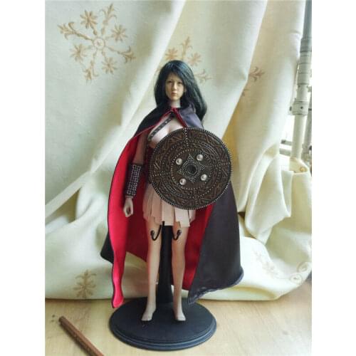 1:6th Figure Accessory Red&Black Ancient Cloak For 12" Male&Female Body Doll Toy