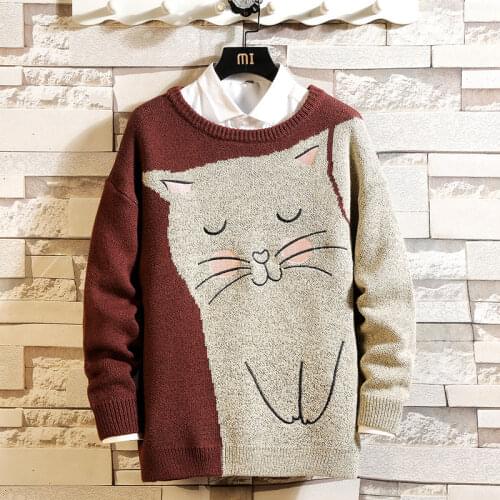 2020 New Sweaters MenS Long Sleeves Autumn Winter Pullover Knitted O-Neck Plus OverSize 5XL