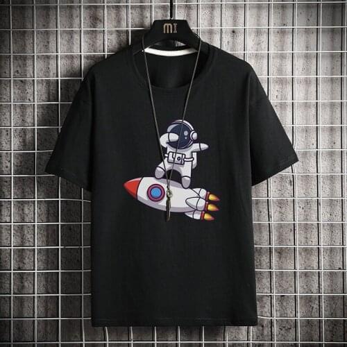 2021 Summer Basic T-Shirts Men Tops O-Neck Short Sleeve Classical Print Men 100% Cotton Casual Shirt Man Jerseys Male Tee Tshirt