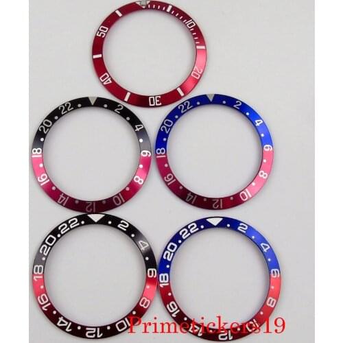 38mm Slope Alloy Watch Bezel Insert Ring Fit 40mm Automatic Men Watch Case Wristwatch Accessories