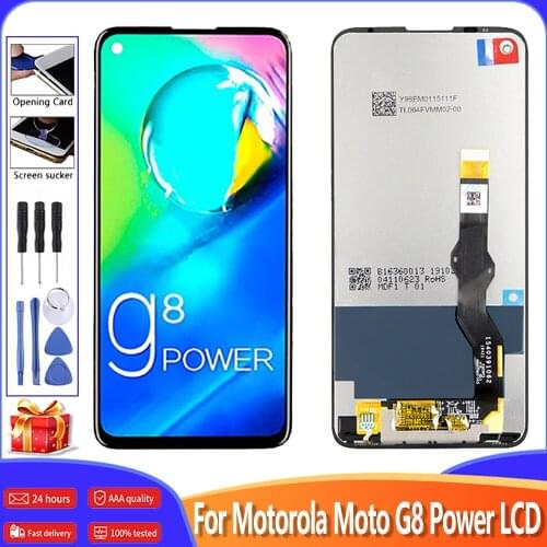 6.4'' For Motorola Moto G8 Power LCD Display Touch Screen Original Digitizer Assembly Replacement Display For Moto G8 Power