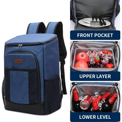 DENUONISS Jungle Camping Big Cooler Bag Soft Waterproof Fresh Keeping Thermal Insulated Army Bag