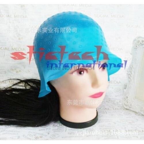 By dhl or ems 500pcs 2016 New Reusable One Size Silicone Salon Hair Coloring Highlighting Dye Cap