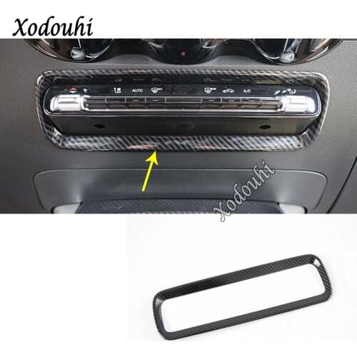 For Mercedes Benz GLA 2020 2021 Car Body Styling Console Temperature Air-Condition Volume Switch Trim Frame Lamp Sticker Parts
