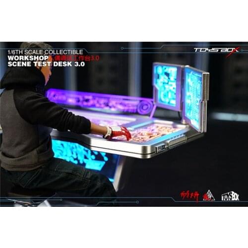 TOYS-BOX TB090 1/6 Test Desk 3.0 Soldier Workbench Table Scene Props Accessories For 12'' DOLL