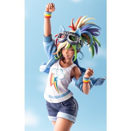 23.7cm Figuur Model Regenboog Pony Friendship Is Magic Rainbow Daisy Figuur Animatie Accessoires Poppen Collectible Model Toy