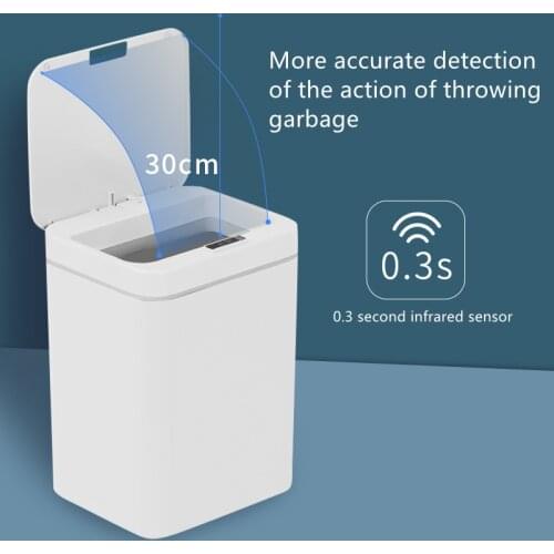 Intelligent Sensor Sorting Trash Can Living Room Kitchen Bathroom Trash Can Automatic With The Lid