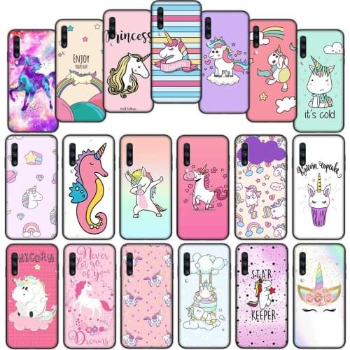 Cute Unicorn Soft Cover Case for Samsung Galaxy S20fe S21 Plus A02 A12 A32 A52 A72 F62 M02 M62 Ultra Cover