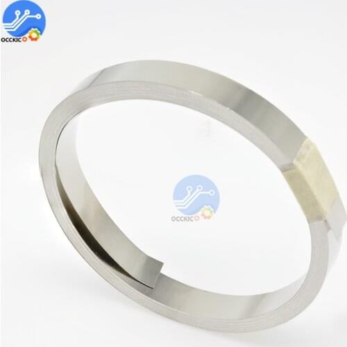 10m 18650 Li-ion Battery Nickel Sheet Plate Steel Belt Strip 0.1mm battery connector spot welding 4/5/7/8/10mm for 18650 Charge