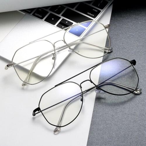 2021 Trends Office Anti Blue Light Oversized Glasses Computer Women Blue Blocking Gaming Big Size Men Eyeglasses Frame