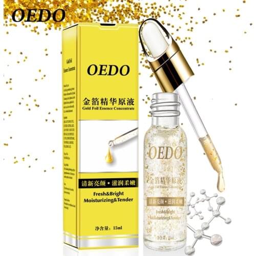OEDO Shrink Pores Gold Hyaluronic Acid liquid Moisturizing Face Serum Whitening Plant Skin Care Anti Aging Anti Wrinkle Cream
