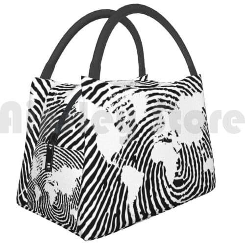 Portable Insulation Bag Footprint And World Footprint World Hand Gift Idea To Offer Worlds Map Europe