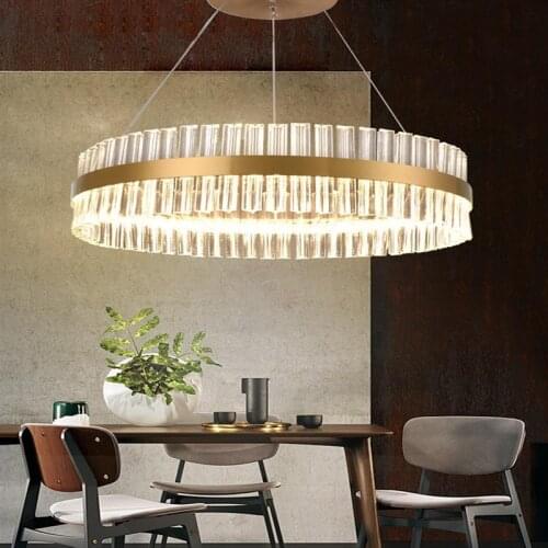 Luxury Crystal Chandelier for living room Crystal Bar Round Luxury Model Room Lamp lustres modernos lustre chandelier lighting