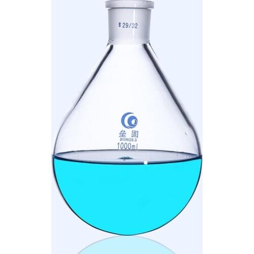 High Quality Glassware of Laboratory Distillation Flask Oval Rotary Flask 25/50/100/250/500/1000/2000/ 3000ml 24