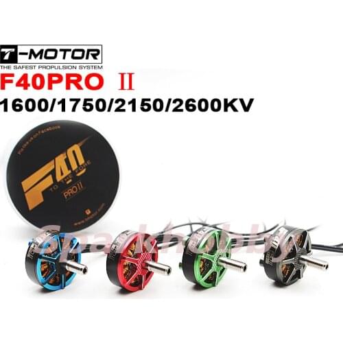 1PC New T-motor F40 Pro II F40PRO II Brushless motor 1600/1750/2150/2600KV 4S 6S high power for RC multicoptor FPV Racing drone